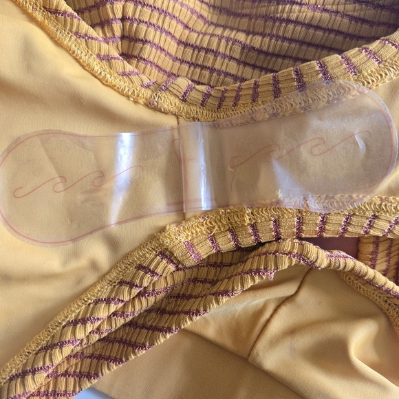 New Seea Naya Golden Stripe Swim Bikini Bottoms NWOT Size Small - Picture 11 of 11